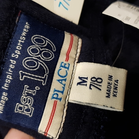 Childrens Place 7/8 blue joggers NWT - Picture 3 of 4